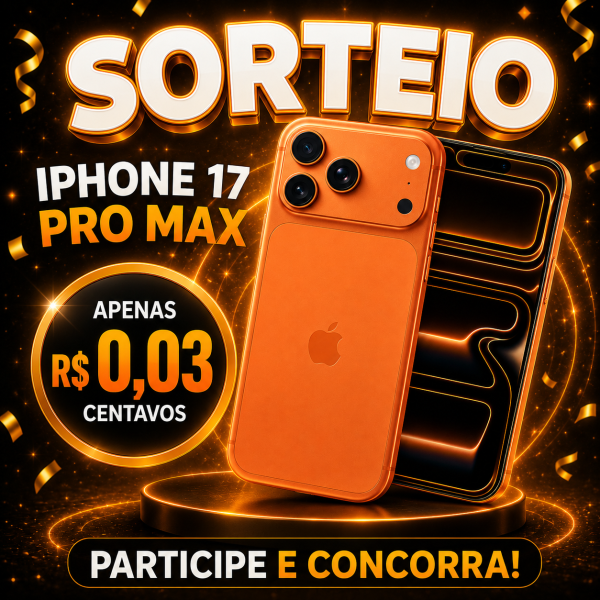 Sorteio de iPhone 17 Pro Max